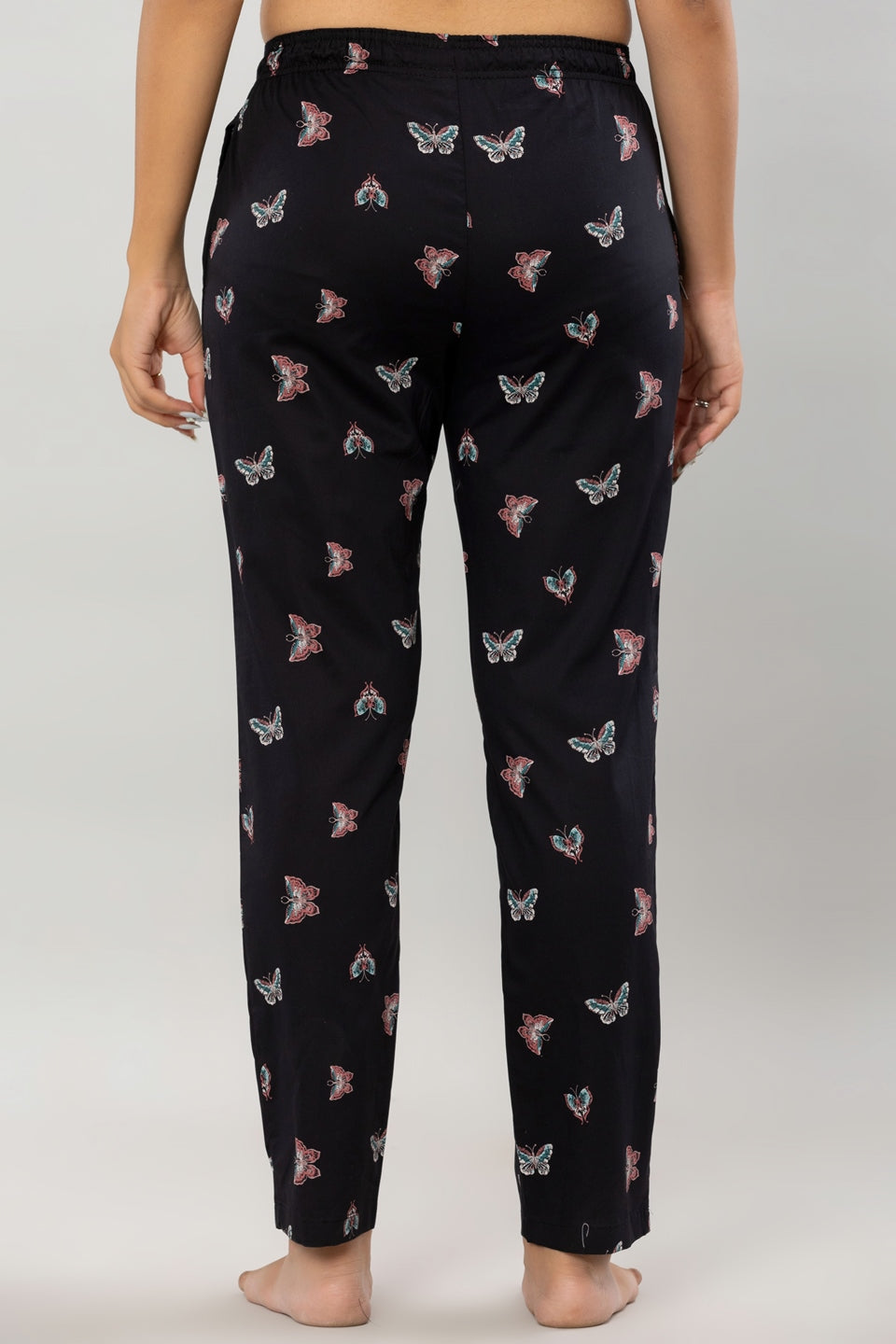 Butterfly Print Pajama Set for Women