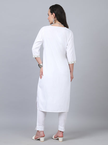  Solid Color Straight Style Kurti