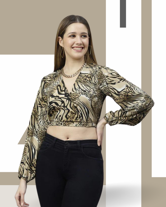 Animal Print Crop Top