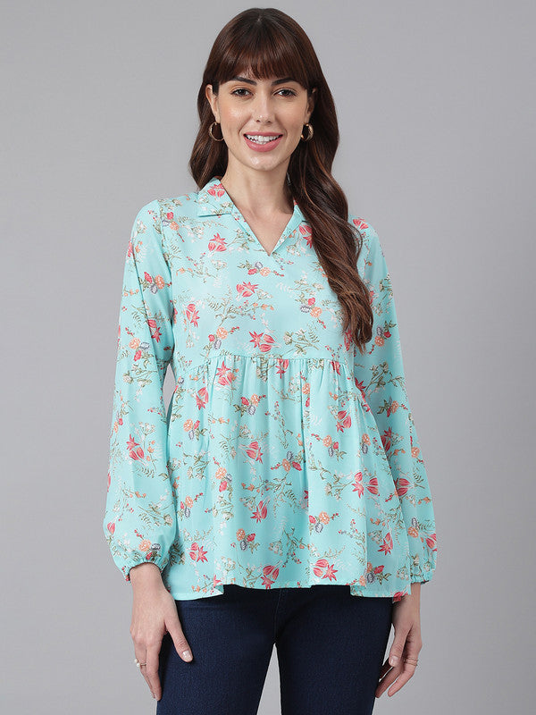 Floral Peplum Top