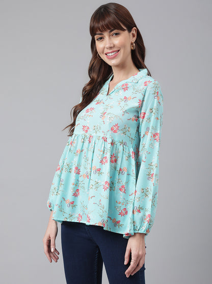 Floral Peplum Top