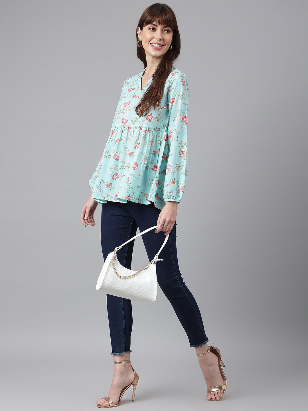 Floral Peplum Top