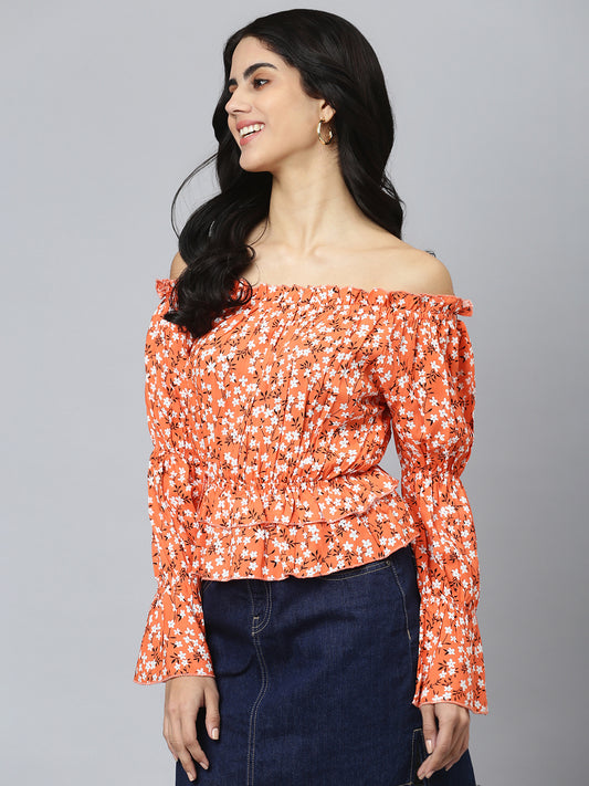 Floral Print Casual Top