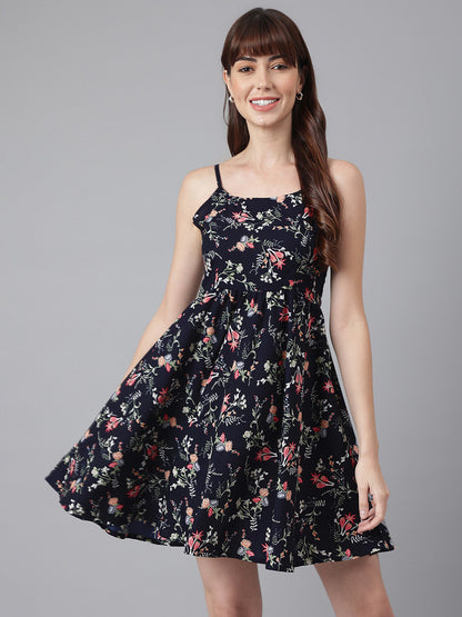 Floral Print Spagetthi Dress