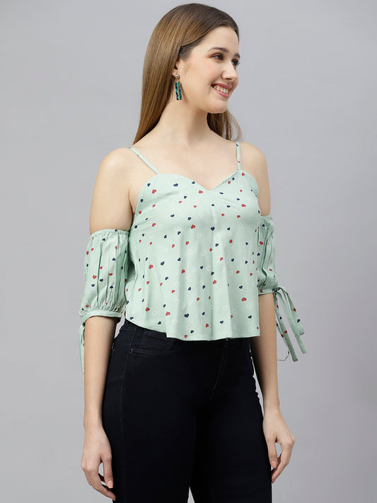 Heart Print Top