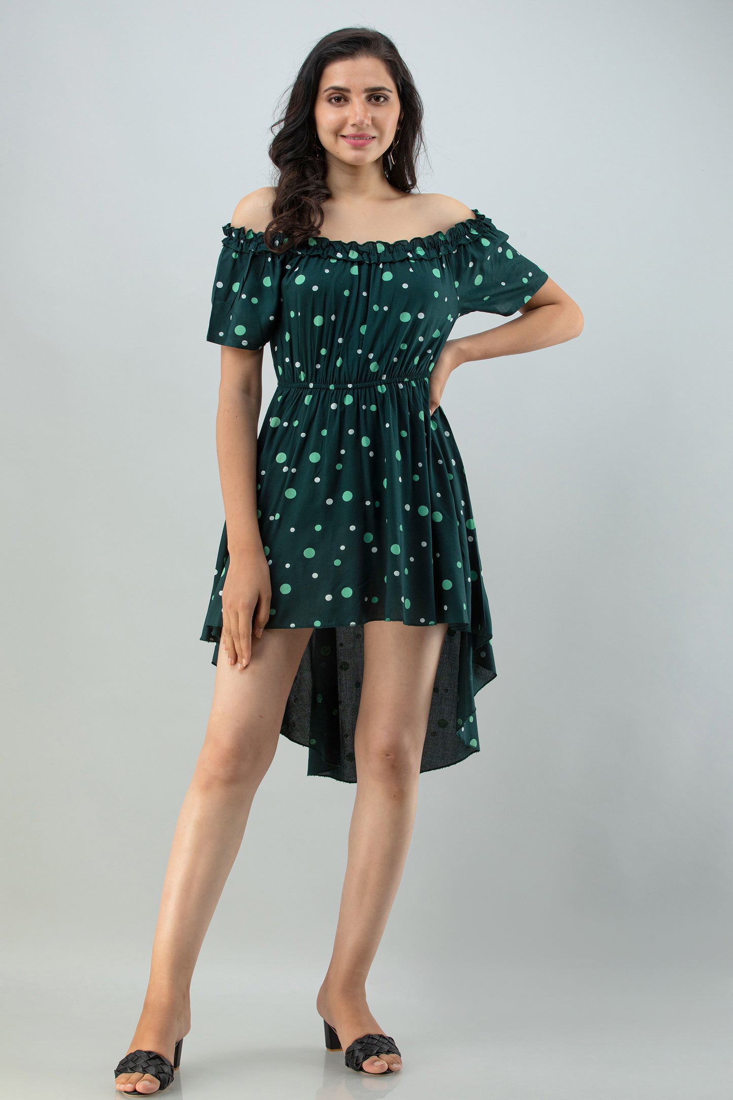 FLAMBOYANTTREND Printed High-Low Dress By Flamboyant dress