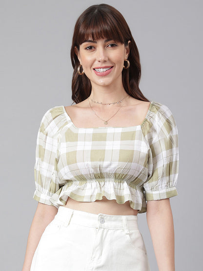 Trendy Checkered Top